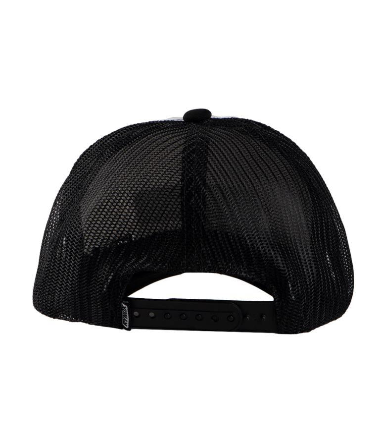 Rynox Wordmark Trucker Cap - White Black Mesh