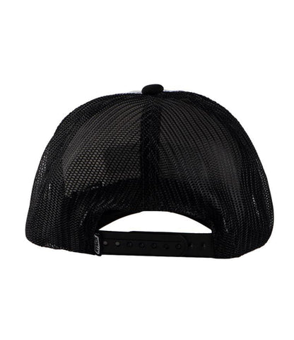 Rynox Wordmark Trucker Cap - White Black Mesh