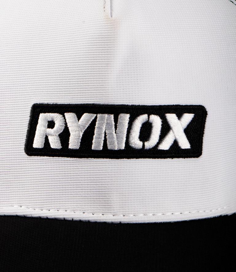 Rynox Wordmark Trucker Cap - White Black Mesh