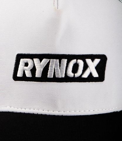Rynox Wordmark Trucker Cap - White Black Mesh