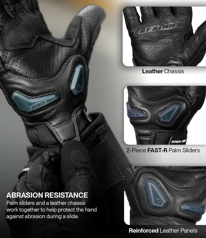 Rynox AIR GT 2 Riding Gloves - All Black
