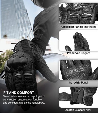 Rynox AIR GT 2 Riding Gloves - All Black