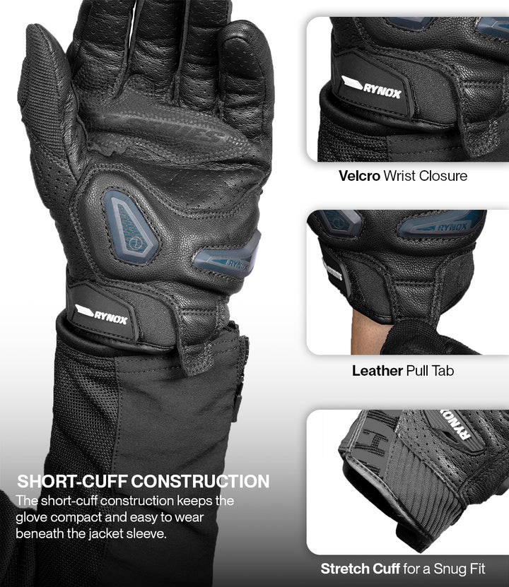 Rynox AIR GT 2 Riding Gloves - All Black