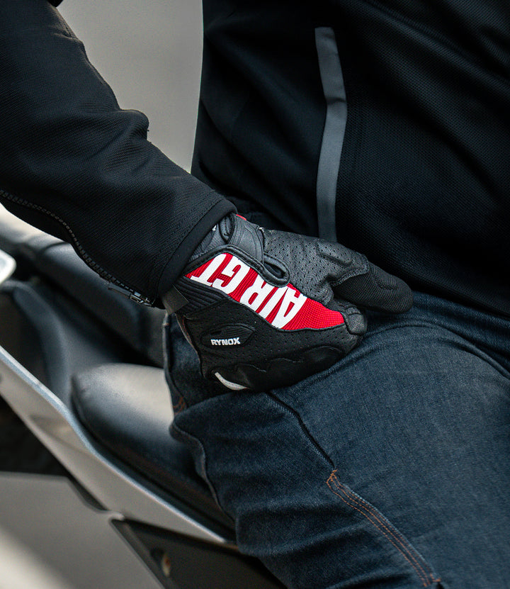 Rynox AIR GT 2 Riding Gloves - Black/Red