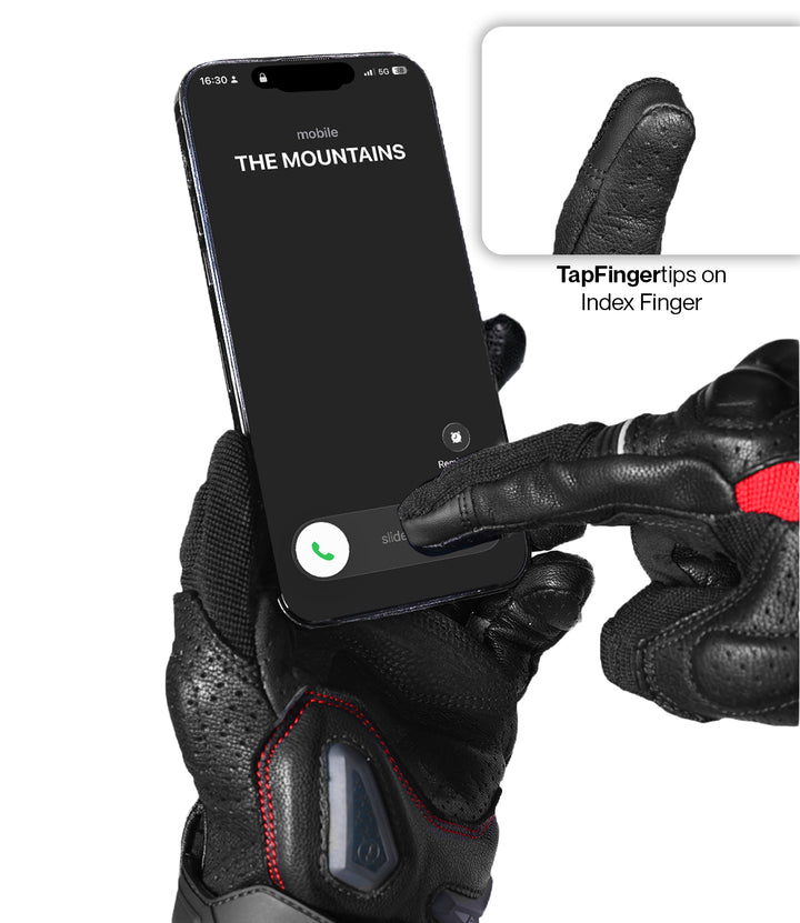 Rynox AIR GT 2 Riding Gloves - Black/Red