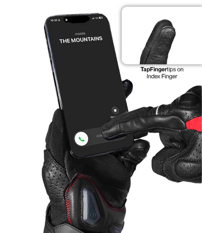 Rynox AIR GT 2 Riding Gloves - Black/Red