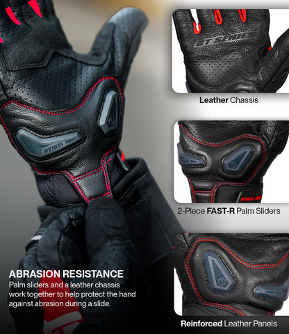 Rynox AIR GT 2 Riding Gloves - Black/Red
