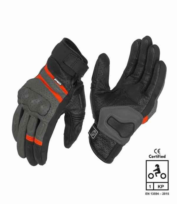 Rynox Air GT Gloves (Grey Orange)