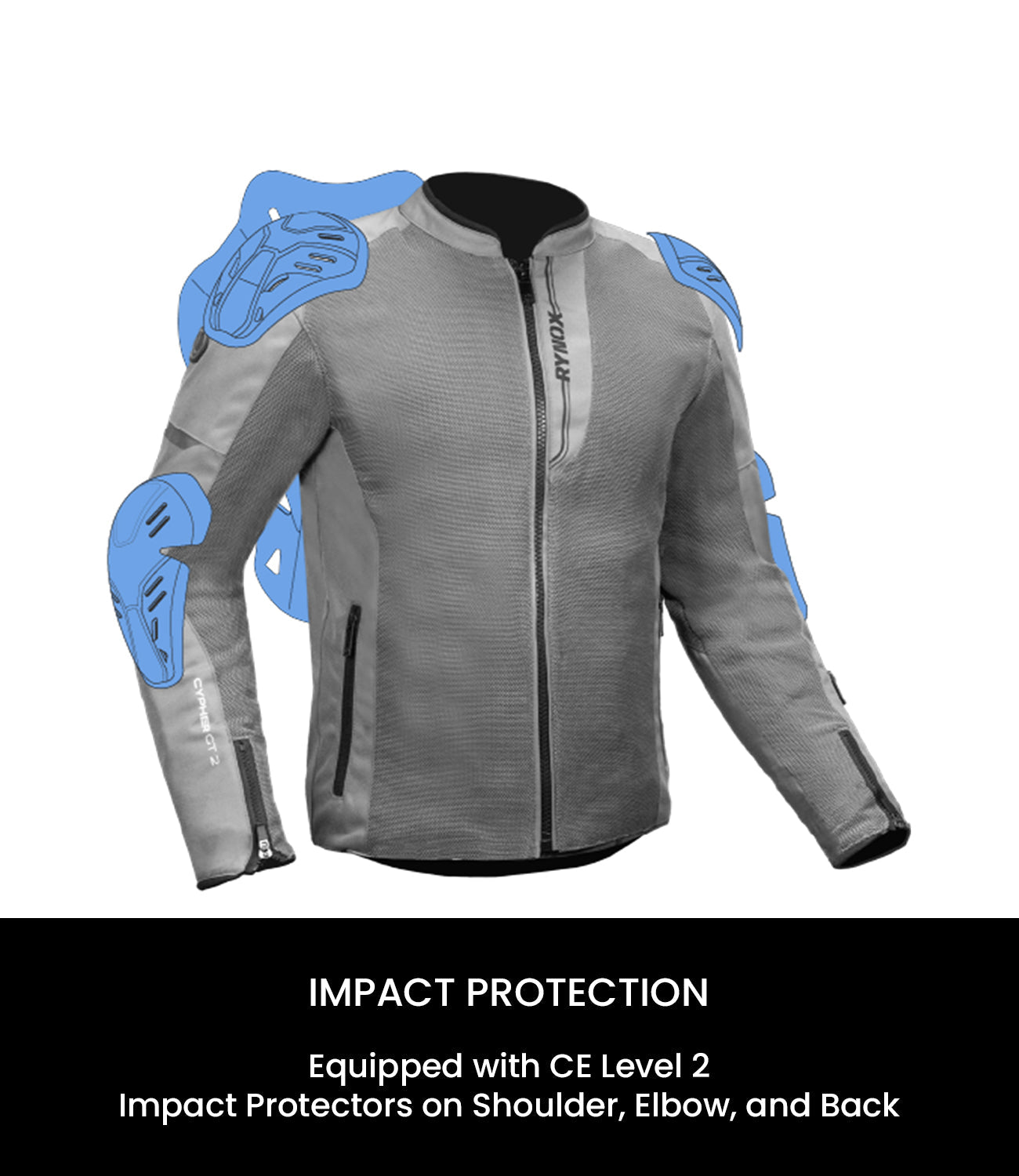 Rynox Cypher GT 2 Jacket (Grey)
