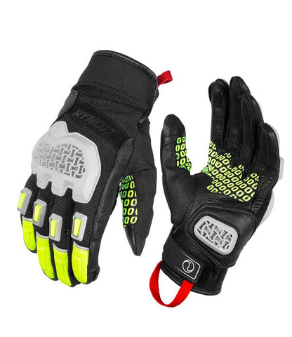 Rynox Gravel Dualsport Gloves (Hi-Viz Green)