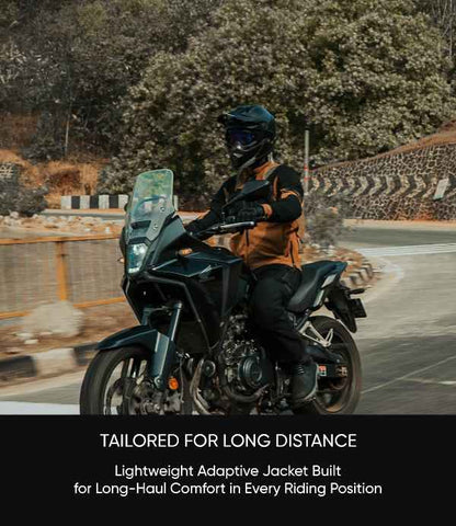 Rynox Outlander Pro Jacket – CE Certified Class AA (Black-Brown)