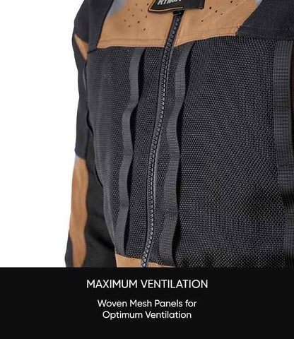Rynox Outlander Pro Jacket – CE Certified Class AA (Black-Brown)