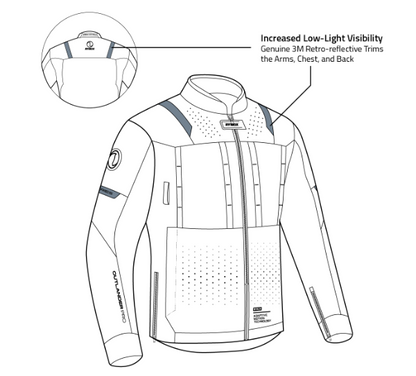 Rynox Outlander Pro Jacket – CE Certified Class AA (All Black)