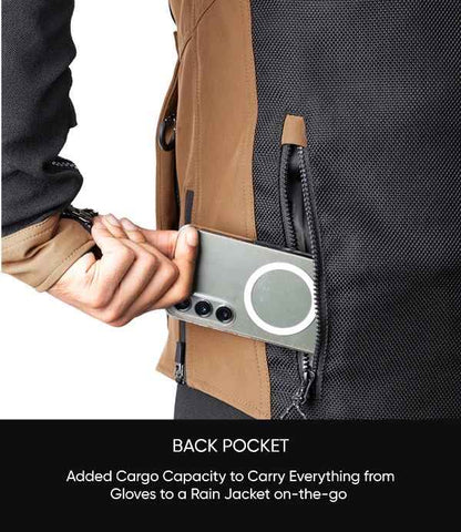 Rynox Outlander Pro Jacket – CE Certified Class AA (Black-Brown)
