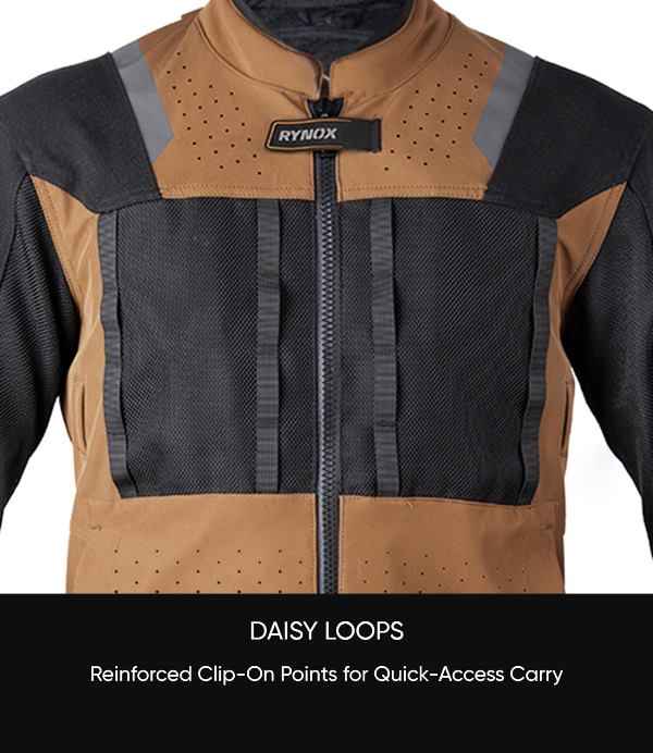 Rynox Outlander Pro Jacket – CE Certified Class AA (Black-Brown)