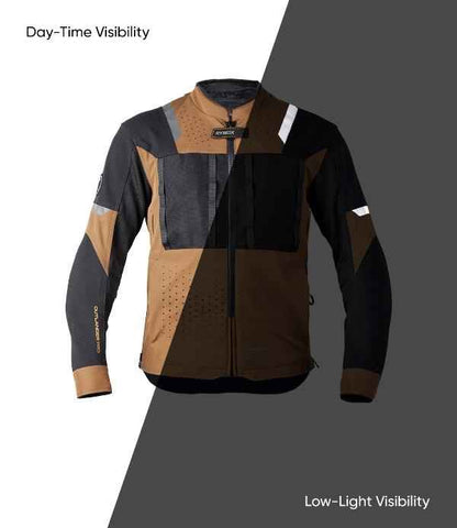 Rynox Outlander Pro Jacket – CE Certified Class AA (Black-Brown)