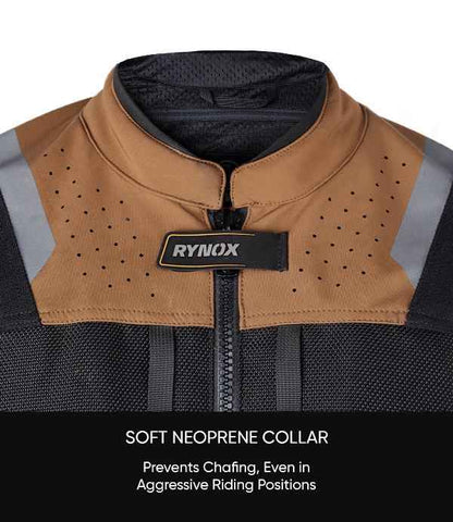Rynox Outlander Pro Jacket – CE Certified Class AA (Black-Brown)