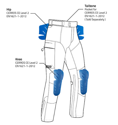 Rynox Outlander Pro Pants – CE Certified Class AA (All Black)