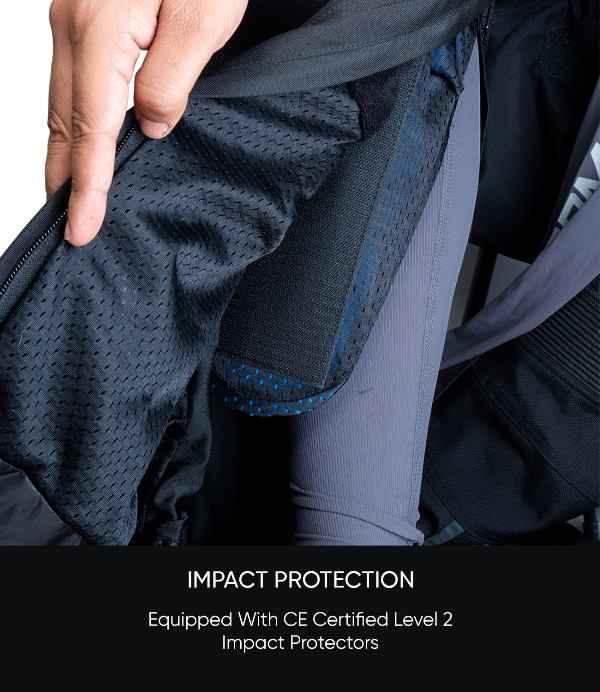 Rynox Outlander Pro Pants – CE Certified Class AA (All Black)