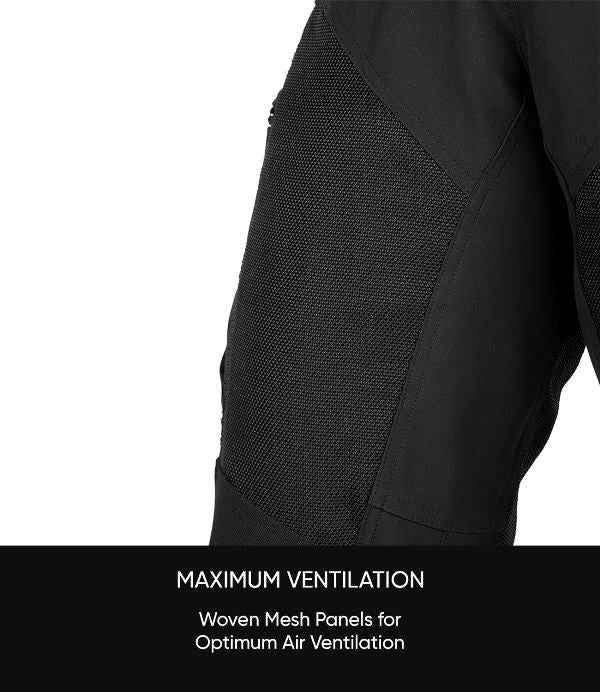 Rynox Outlander Pro Pants – CE Certified Class AA (All Black)