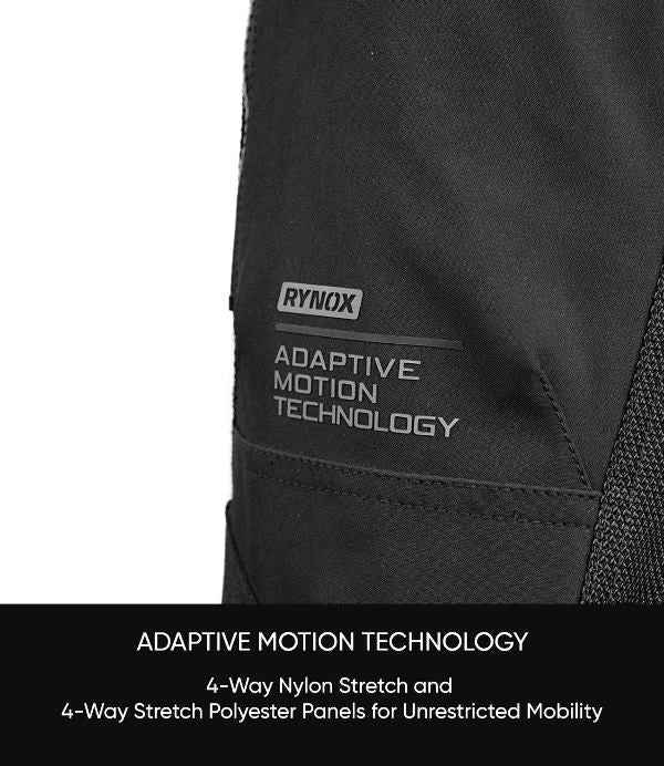 Rynox Outlander Pro Pants – CE Certified Class AA (All Black)