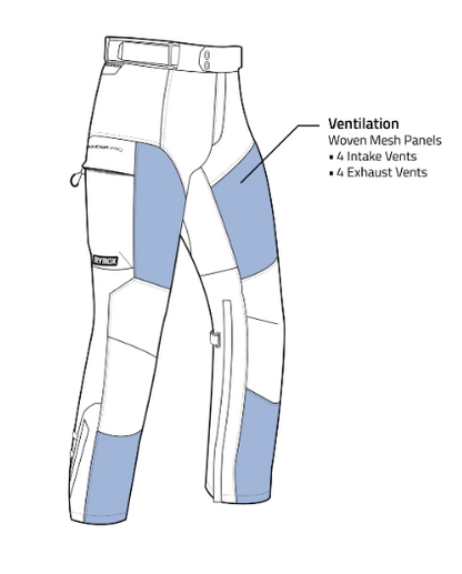 Rynox Outlander Pro Pants – CE Certified Class AA (All Black)