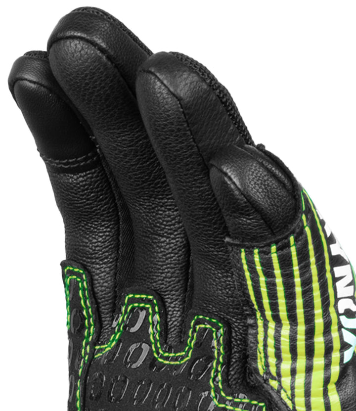 Rynox Tornado Pro 4 Gloves - Carbon Edition (Black Hi-Viz Green)