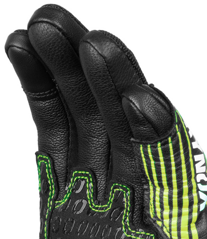 Rynox Tornado Pro 4 Gloves - Carbon Edition (Black Hi-Viz Green)