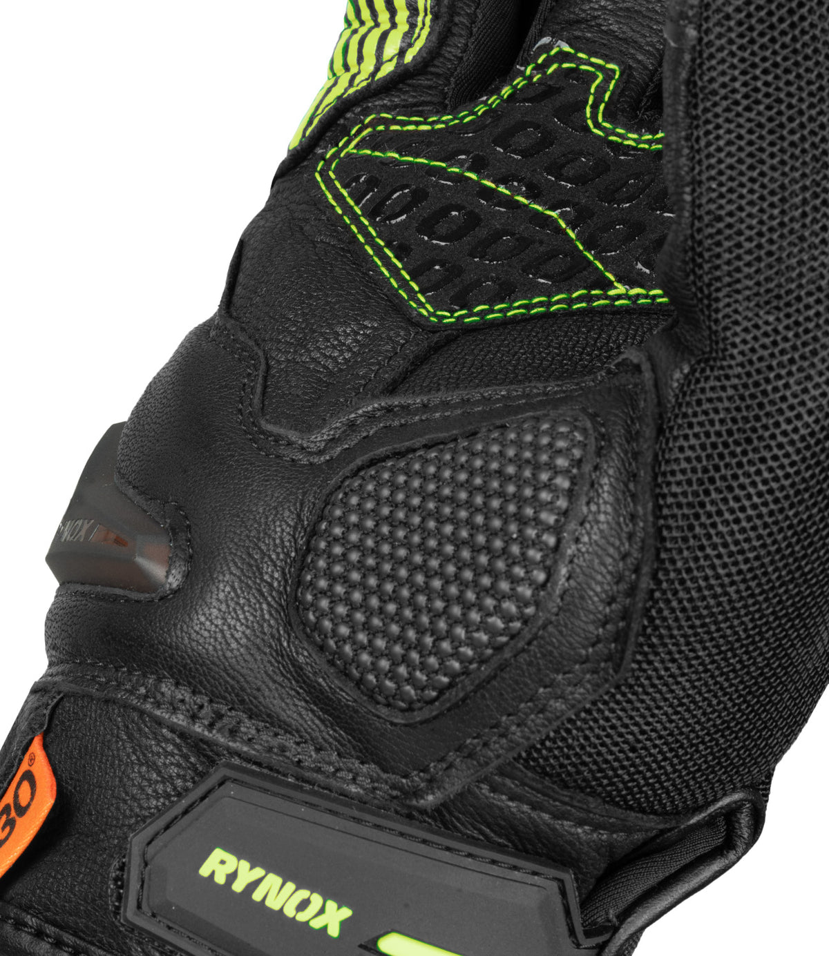 Rynox Tornado Pro 4 Gloves - Carbon Edition (Black Hi-Viz Green)