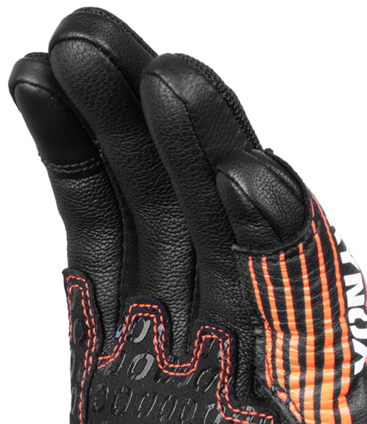 Rynox Tornado Pro 4 Gloves - Carbon Edition (Black/Orange)