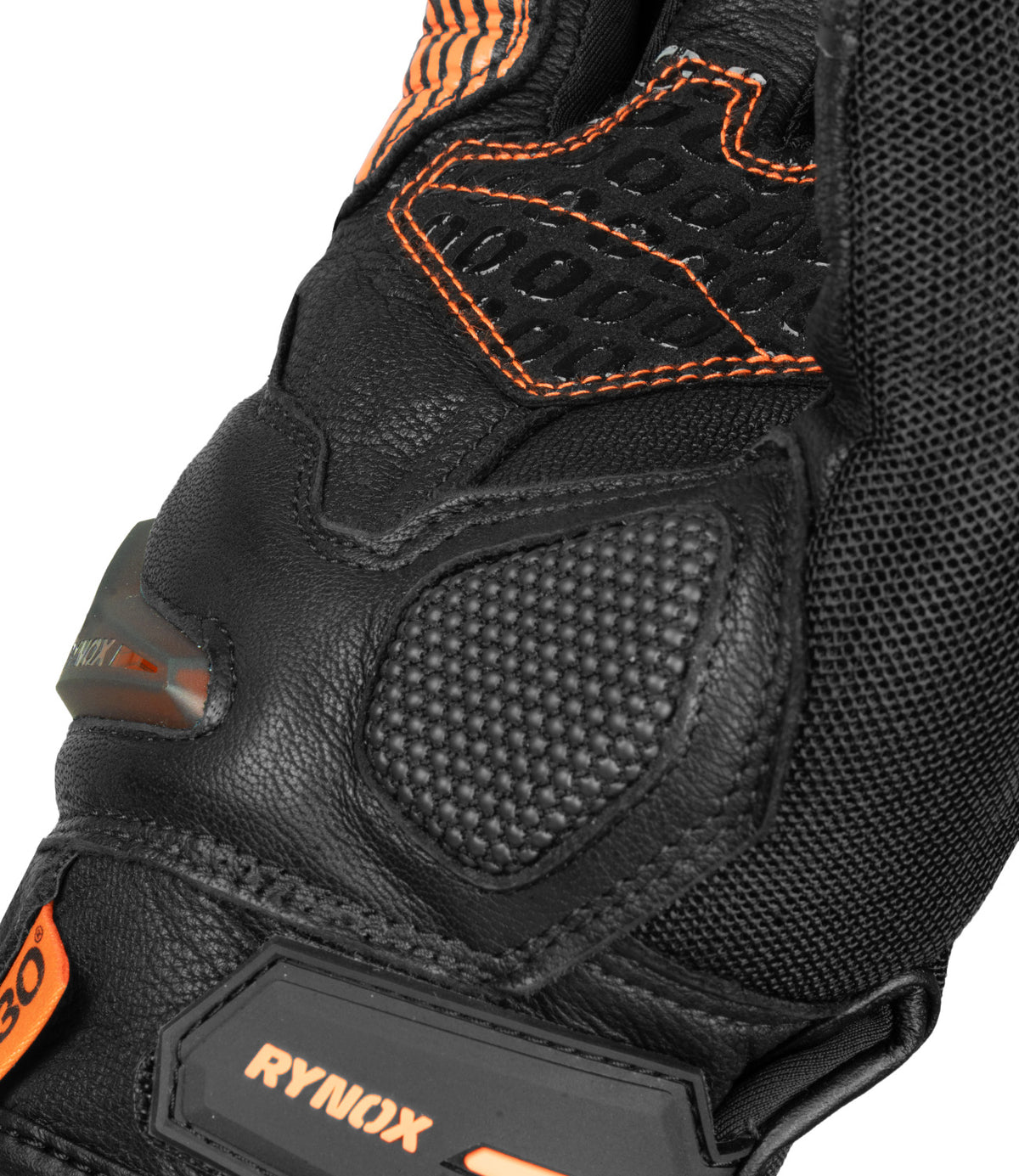 Rynox Tornado Pro 4 Gloves - Carbon Edition (Black/Orange)