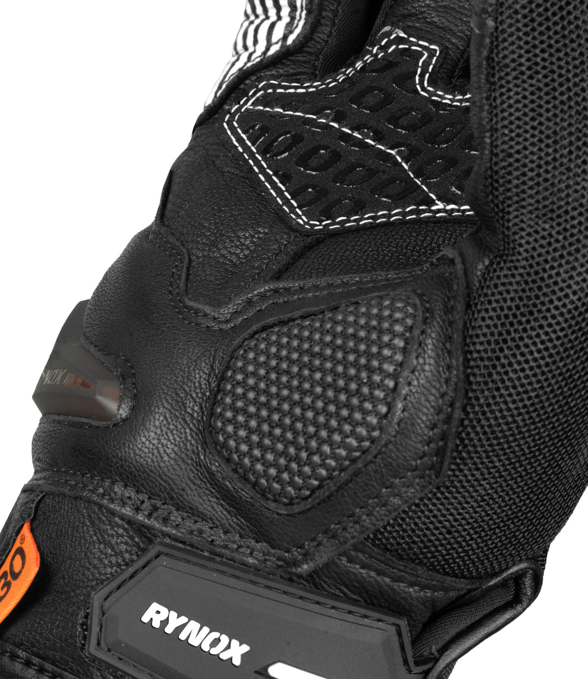 Rynox Tornado Pro 4 Gloves - Carbon Edition (Black White)