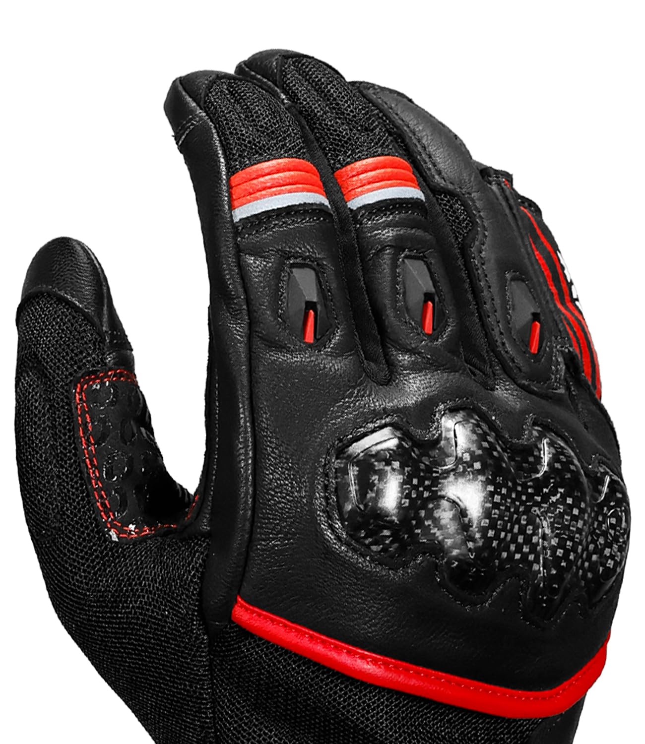 Rynox Tornado Pro 5 Gloves (Black/Red)
