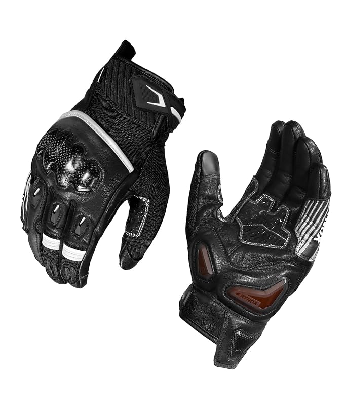Rynox Tornado Pro 5 Gloves (Black/White)