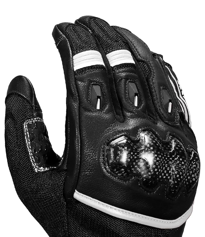 Rynox Tornado Pro 5 Gloves (Black/White)