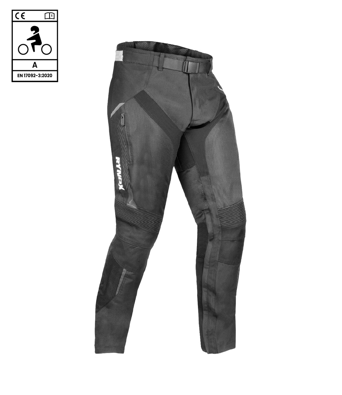 Rynox Tornado Pro Pants - CE Certified Class A (Black)