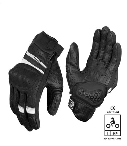Rynox Air GT SP Gloves - Black White - Riders Junction