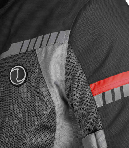 RYNOX AirGT 3 Riding Jacket - Dark Grey Red