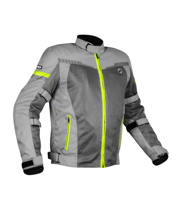 RYNOX AirGT 3 Riding Jacket - Grey HI-VIZ Green