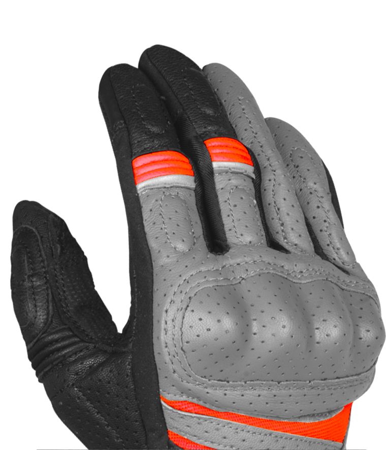 Rynox Air GT SP Glove - Grey Orange - Riders Junction