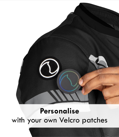 Rynox Air GT 4 Riding Jacket - Black White - Riders Junction