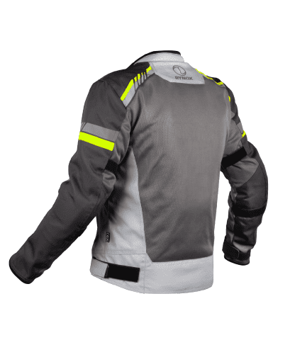 Rynox Air GT 4 Riding Jacket - Grey Hi Viz Green - Riders Junction