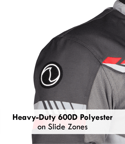 Rynox Air GT 4 Riding Jacket - Grey Red - Riders Junction