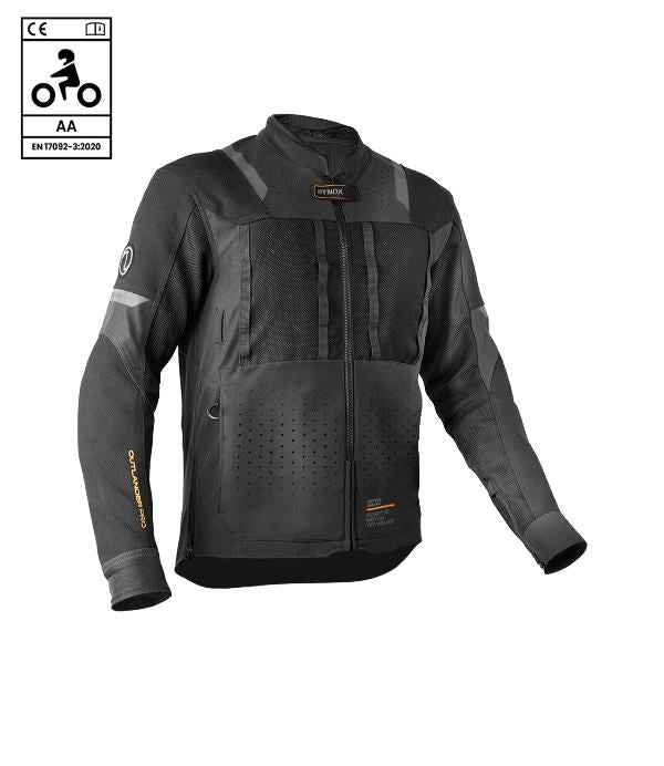 Rynox Outlander Pro Jacket – CE Certified Class AA (All Black)