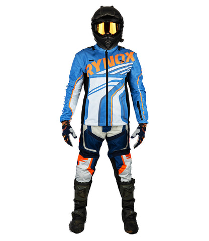 Rynox Dune Neo Trail Offroad/Riding Jacket - BLUE ORANGE