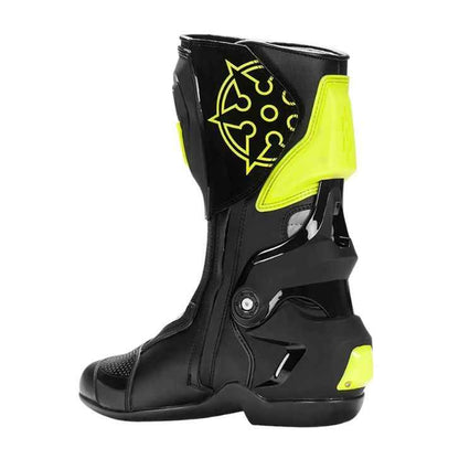 Ryo T-REX Riding Boots - Fluro Yellow