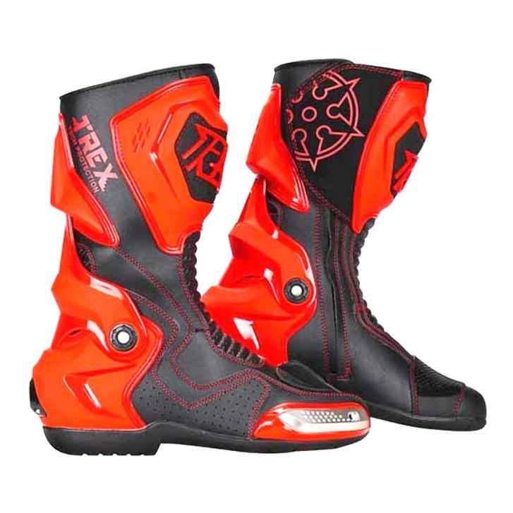 Ryo T-REX Riding Boots - Red
