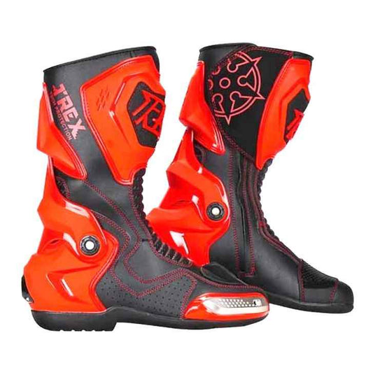 Ryo T-REX Riding Boots - Red