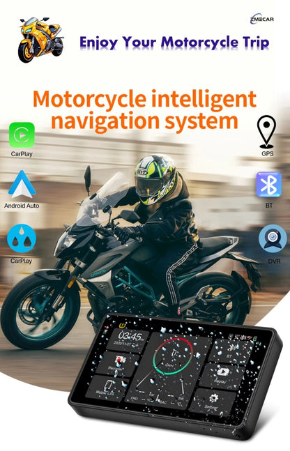 S2 Elite 5.5 inch Motorcycle Navigation Android Auto Carplay with GPS Camera and TPMS - Universal