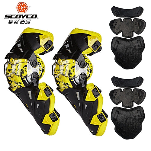Scoyco K12 Adjustable Knee Shin Guards - Riders Junction